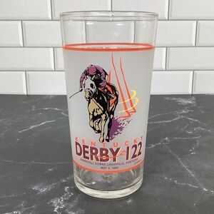 Official 122nd Kentucky Derby Souvenir Mint Julep Drinking Glass, 1996